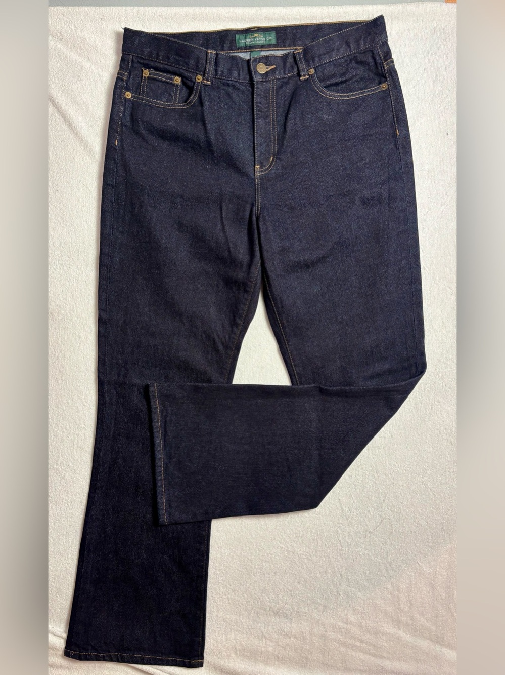 Lauren Ralph Lauren Classic Bootcut dark-wash jeans, like new, size 10